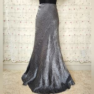 Vintage Gunmetal Maxi Skirt